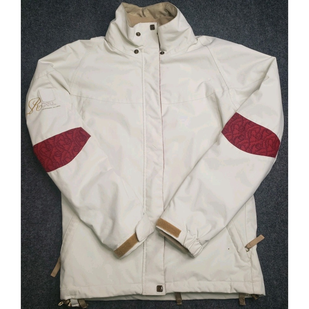 Ride Snowboard Jacket Womens Medium White Cell Series 5 Hooded Ski